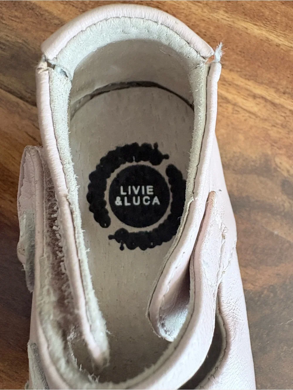 Live & Luca Baby Girl Pink Leather Pio Bird Peacock Crib Shoes Size 0 6 12 Month